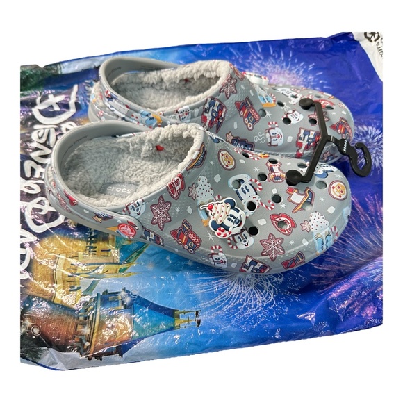 Disney Crocs Mickey Mouse and Friends Holiday Crocs Size M 8 W 10 - Picture 2 of 4